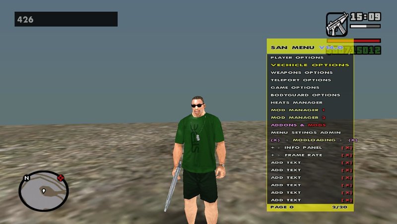 Gta San Andreas Sanmenu V145 Mod